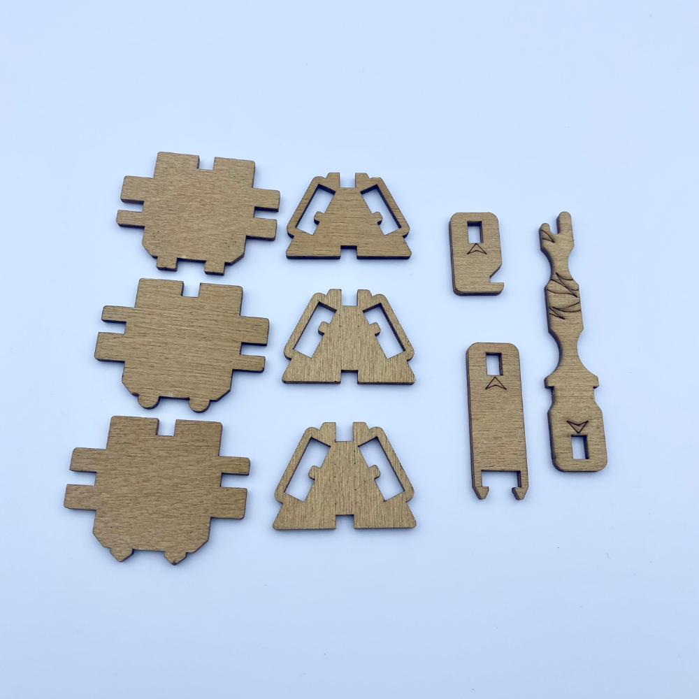 Ersatzset für Stein der Weisen Puzzlebox (Holzteile)