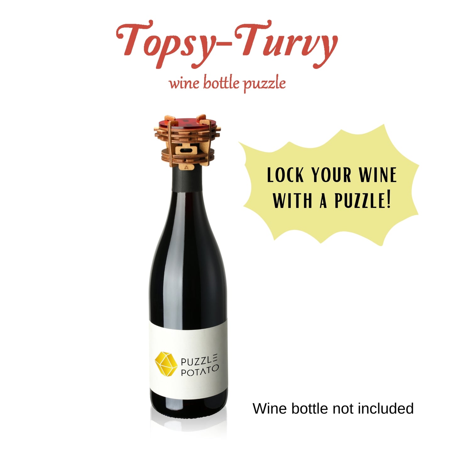 Puzzle Potato - Topsy-Turvy (Wine Bottle Puzzle)