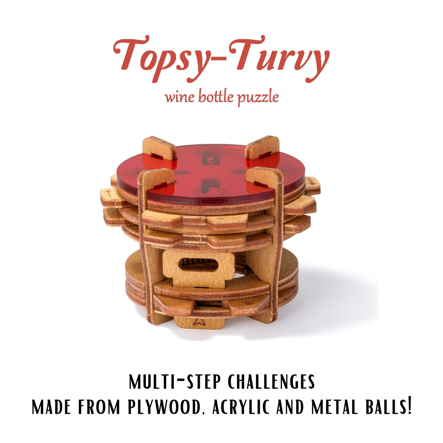 Puzzle Potato - Topsy-Turvy (Wine Bottle Puzzle)