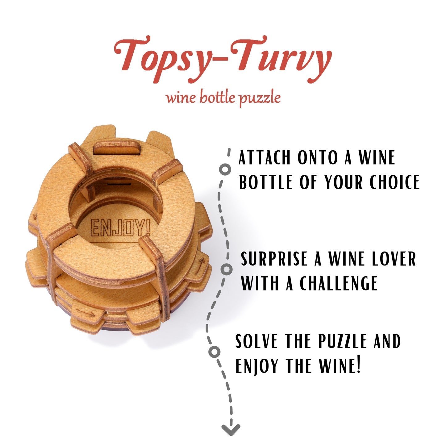 Puzzle Potato - Topsy-Turvy (Wine Bottle Puzzle)