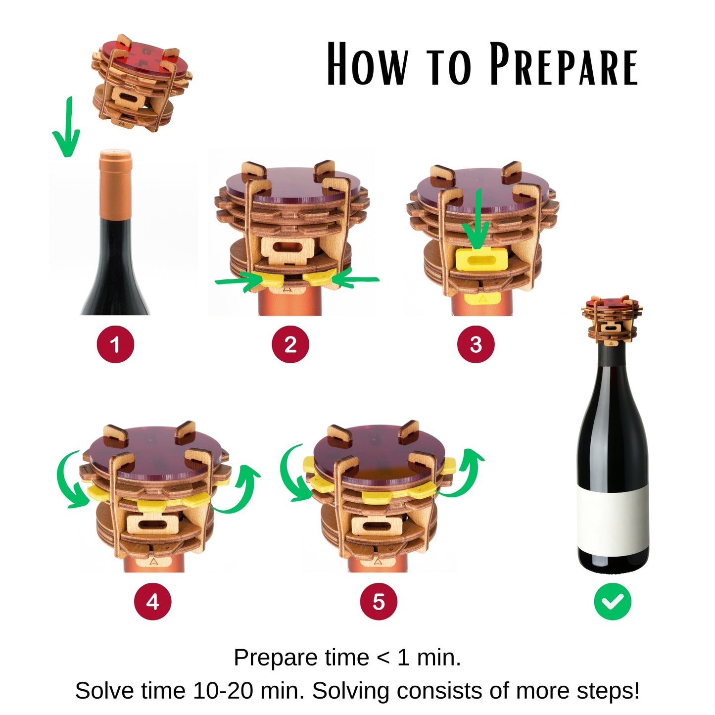 Puzzle Potato - Topsy-Turvy (Wine Bottle Puzzle)