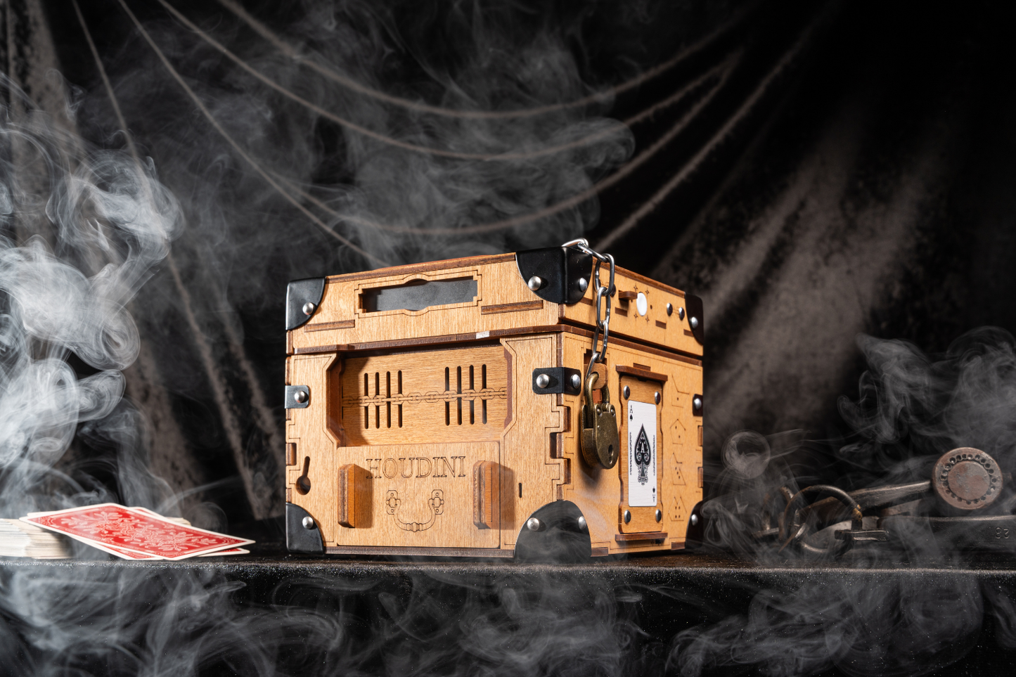 Houdini Box | Electronic Puzzle Box | Escape Room Game (PRE-ORDER)