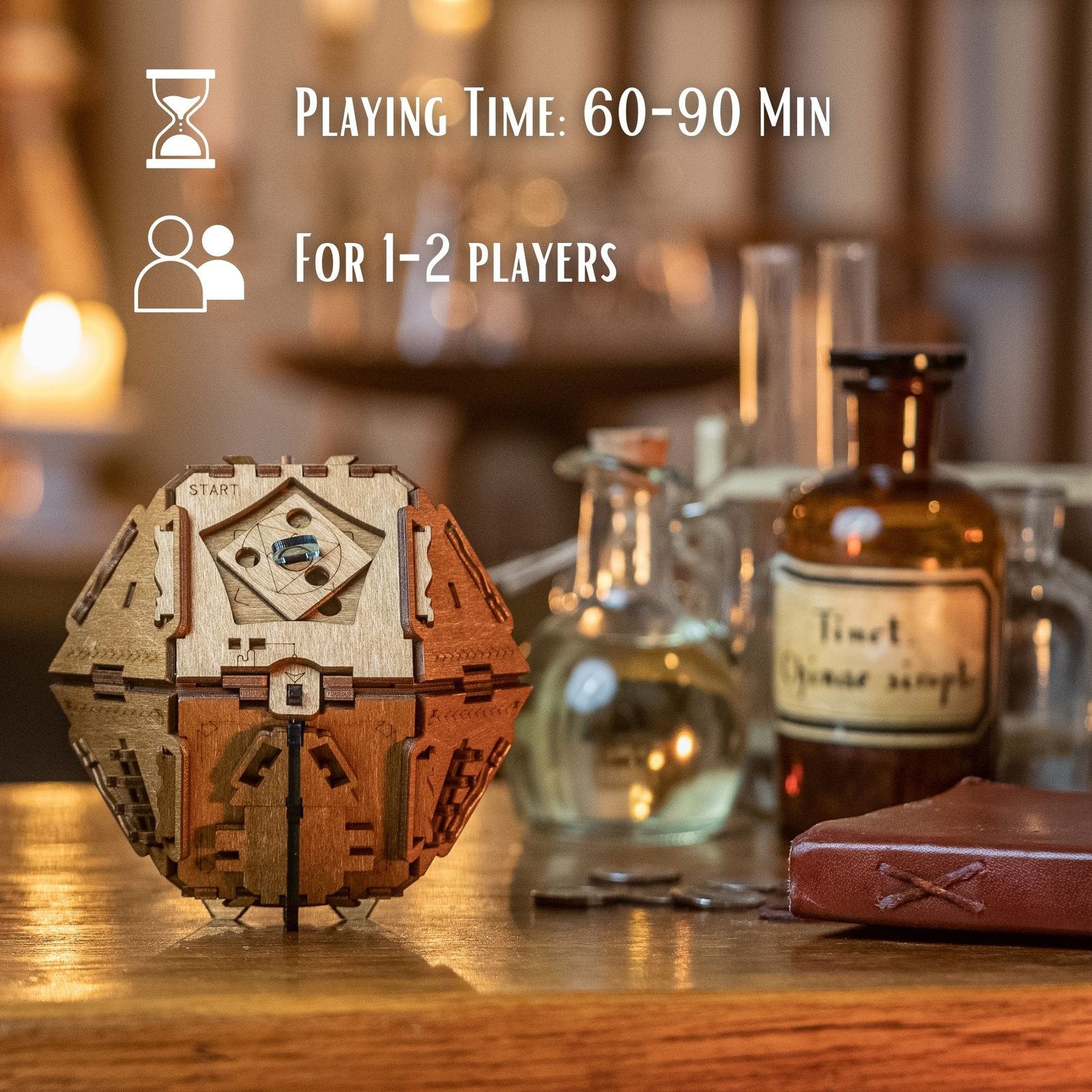 Philosopher's Stone: Wooden Puzzle Box for Adults | Puzzle Potato